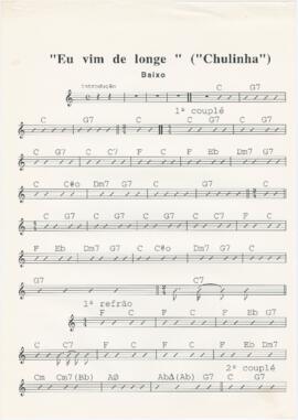 Cifras para baixo da canção "Eu vim de longe (chulinha)"