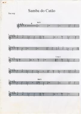 Parte de saxofone soprano de "Samba do Catão"