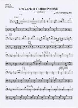 Parte de contrabaixo da canção "Carta a Vitorino Nemésio"