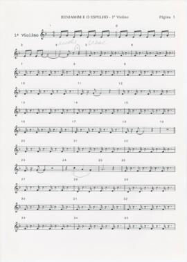 Parte de 1º violino de "Benjamim e o espelho"