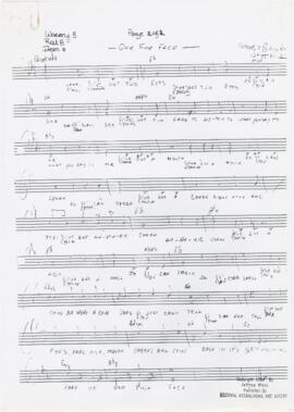 Partitura, cifras e letra da canção "One fine face"