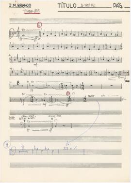 Parte de timbales de "A Noite"