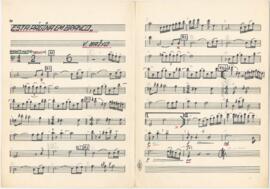 Parte de viola baixo da canção "Esta página em branco"