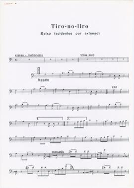 Parte de baixo da canção "Tiro-no-liro"