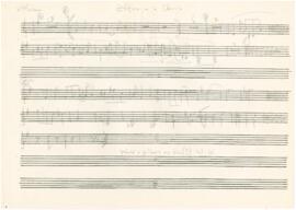 Parte de violino da canção "O Zéfiro e a chuva"