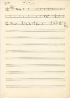 Parte de baixo da canção "Vá... Vá..."