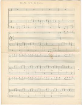 Partitura para voz e viola da canção "Bailad' Hoje, Ai Filha"