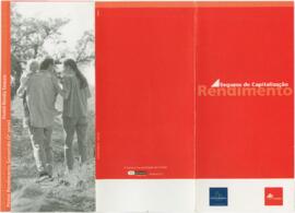 Folheto promocional sobre seguros de capitalização