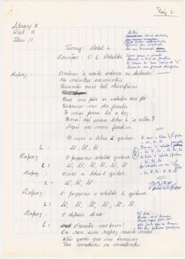 Letra da canção "O "L" rebelde"