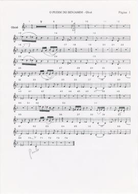 Parte de oboé de "O pudim do Benjamim"