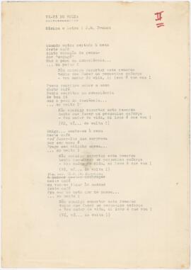 Letra da canção "Vá-vá de volta"