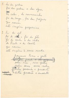 Letra da canção "Moncorvo torre e gente"