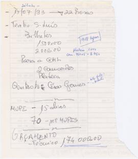 Apontamentos diversos