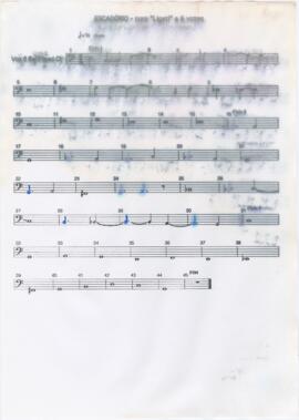 Parte de voz 6 barítono de "Escadório (coro "Ligeti" a 6 vozes)"