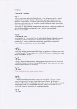 Transcrições e apontamentos