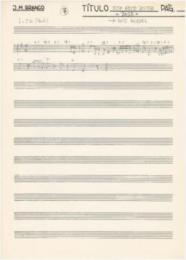 Partitura e cifras do tema "Esta noite doutor" (base)