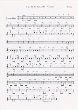 Parte de percussões de "O clube do Benjamim"