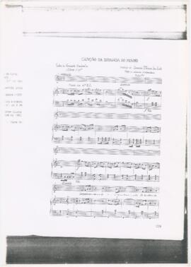 Partitura e letra da "Canção da Brigada do Minho"
