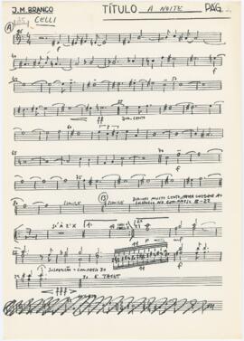 Parte de violoncelos de "A Noite"