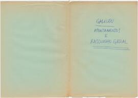 Galileu - Apontamentos e rascunho geral