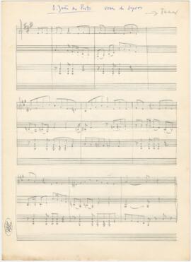 Partituras e cifras das canções "S. João do Porto", "Fado Ultramar" e "F...