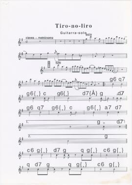 Parte de guitarra-solo da canção "Tiro-no-liro"