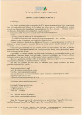 Correspondência da SPA