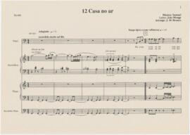 Partitura geral da canção "Casa no ar"