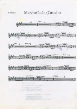 Parte de clarinete de "Marcha do Catão (Castelo)"