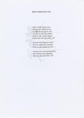 Quero cantar para a lua