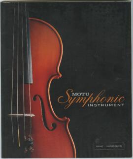 Manual do software "MOTU Symphonic Instrument"
