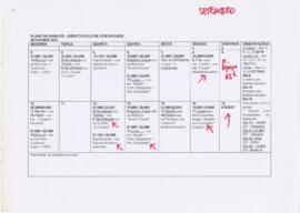 Plano de ensaios - espectáculo de comunidade