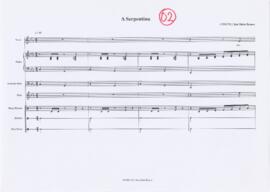 Partitura geral da canção "A serpentina"