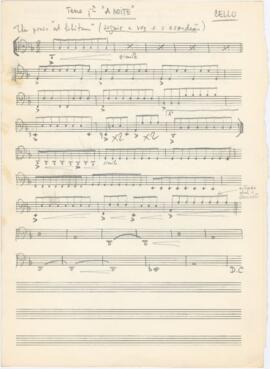 Partitura de "A Noite" + partitura de tema "Palácio"