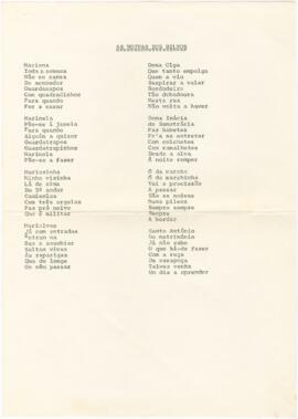 Letra da canção "As Noivas dos Bilros"