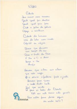 Letra da canção "Utopia"