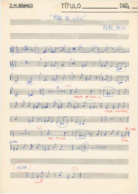 Parte de flauta de bisel alto da canção "Mar de Vigo"