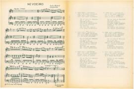 Partitura, cifras e letra da canção "Nevoeiro"
