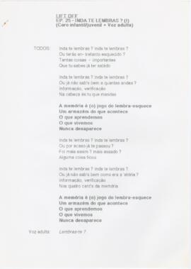 Ep. 25 - Inda te lembras? (I)