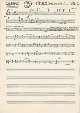 Parte de clarinete de "Não há céu!"