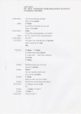 Ep. 26b - Perdido sem qualquer sentido