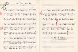 Cifras para percussão da canção "Maria-Canção"