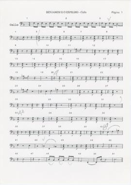Parte de violoncelo de "Benjamim e o espelho"