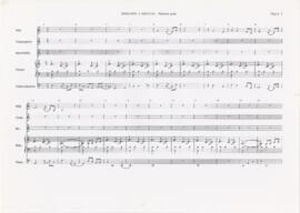 Partitura geral de "Benjamim a brincar"