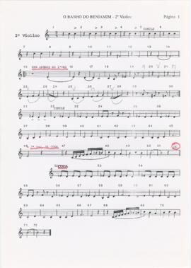 Parte de 2º violino de "O banho do Benjamim"