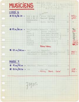 Calendarização e horários de gravação