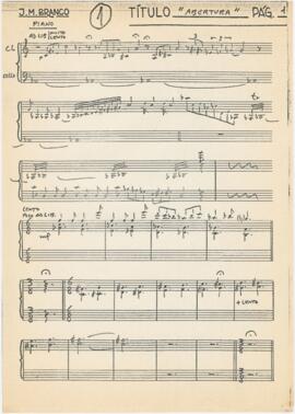 Parte de piano de "Abertura"