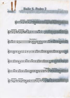 Parte de clarinete de "Baile S. Pedro 2"