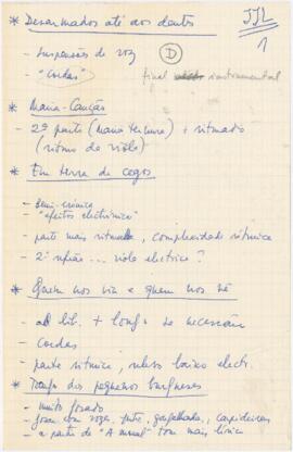 Alinhamento e apontamentos