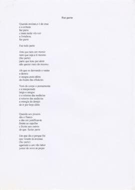 Letra da canção "Faz parte"